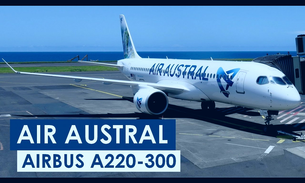 Flight Report] AIR AUSTRAL | St Denis ✈ Dzaoudzi | Airbus A220-300 |  Premium Eco - YouTube