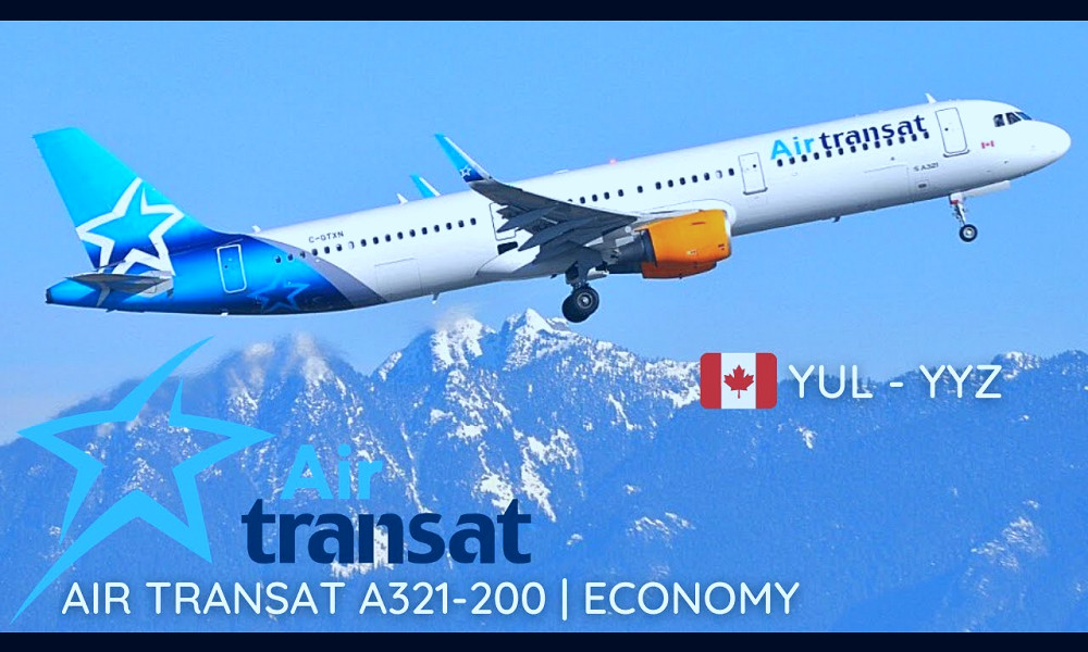 TRIP REPORT | Air Transat A321-200 | Montréal (YUL) to Toronto (YYZ) |  Economy - YouTube
