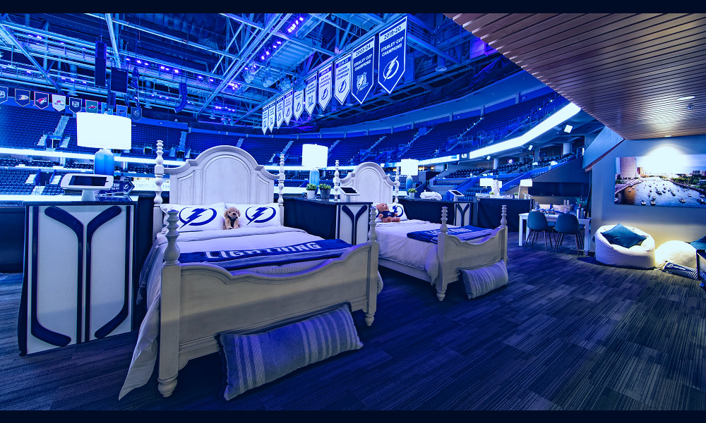 Want to spend the night at Amalie Arena?