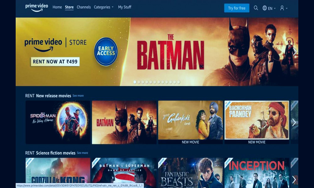 Amazon Prime Video Store Arrives in India