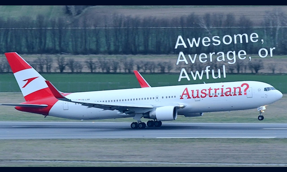Austrian Business Class 767 Newark to Vienna - YouTube