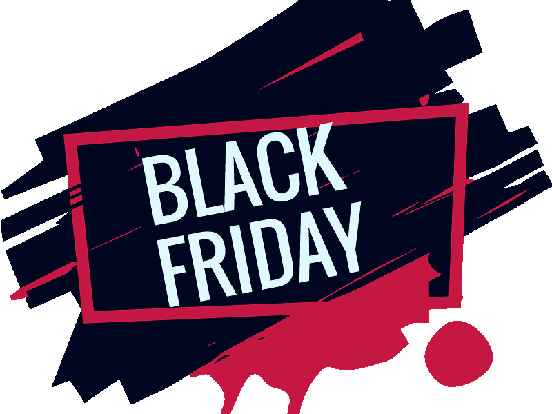 Modern Black Friday Sticker - TenStickers