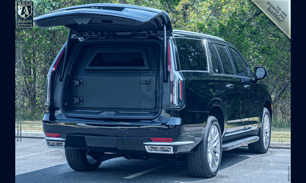 Armored Bulletproof Cadillac Escalade ESV In Stock Now | Alpine Armoring®  USA