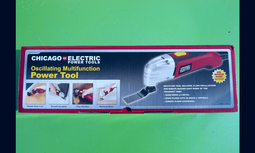 CHICAGO ELECTRIC OSCILLATING MULTIFUNCTION POWER TOOL 68303 W/ BLADE FLUSH  CUTS | eBay