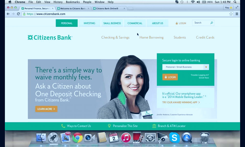 Citizens Bank Online Banking Login Instructions - YouTube
