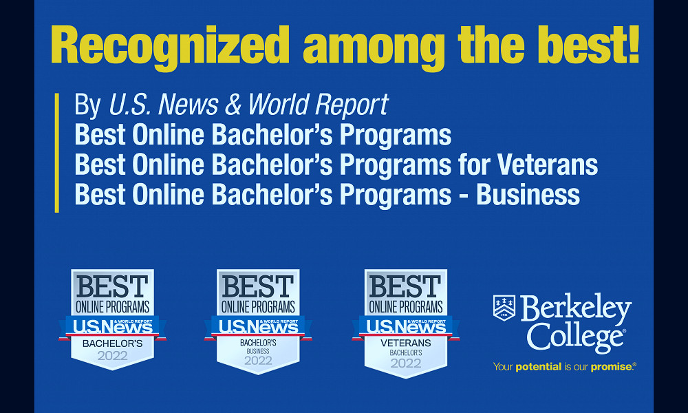 U.S. News & World Report Ranks Berkeley College Online Programs Top in N.J.