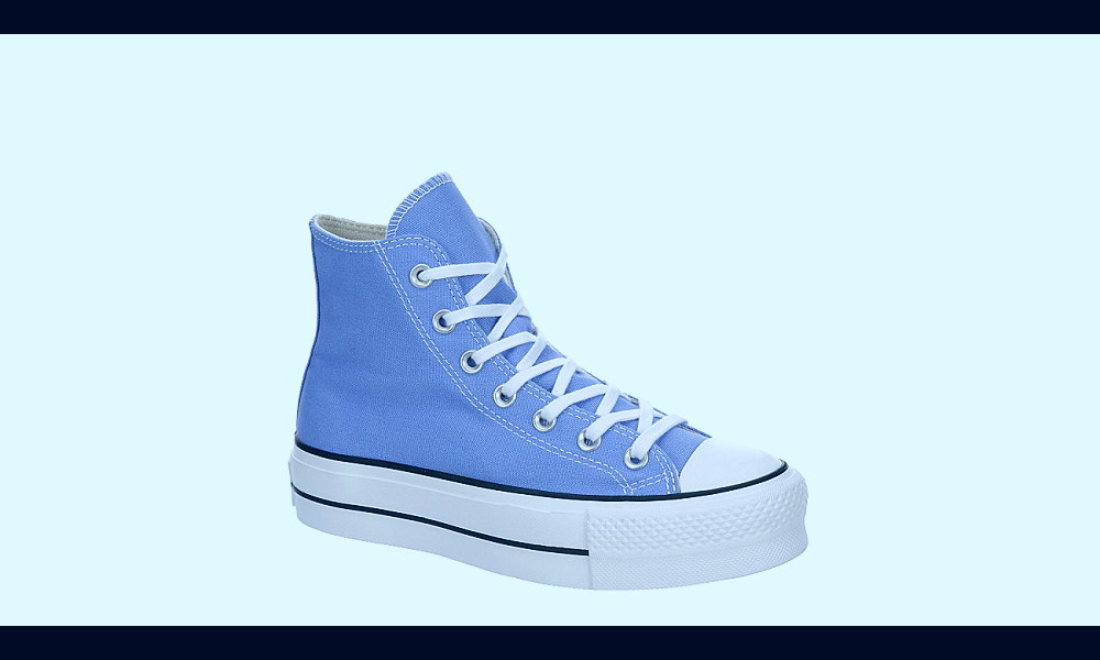 Light Blue Converse Womens Chuck Taylor All Star High Top Platform Sneaker  | Womens | Rack Room Shoes
