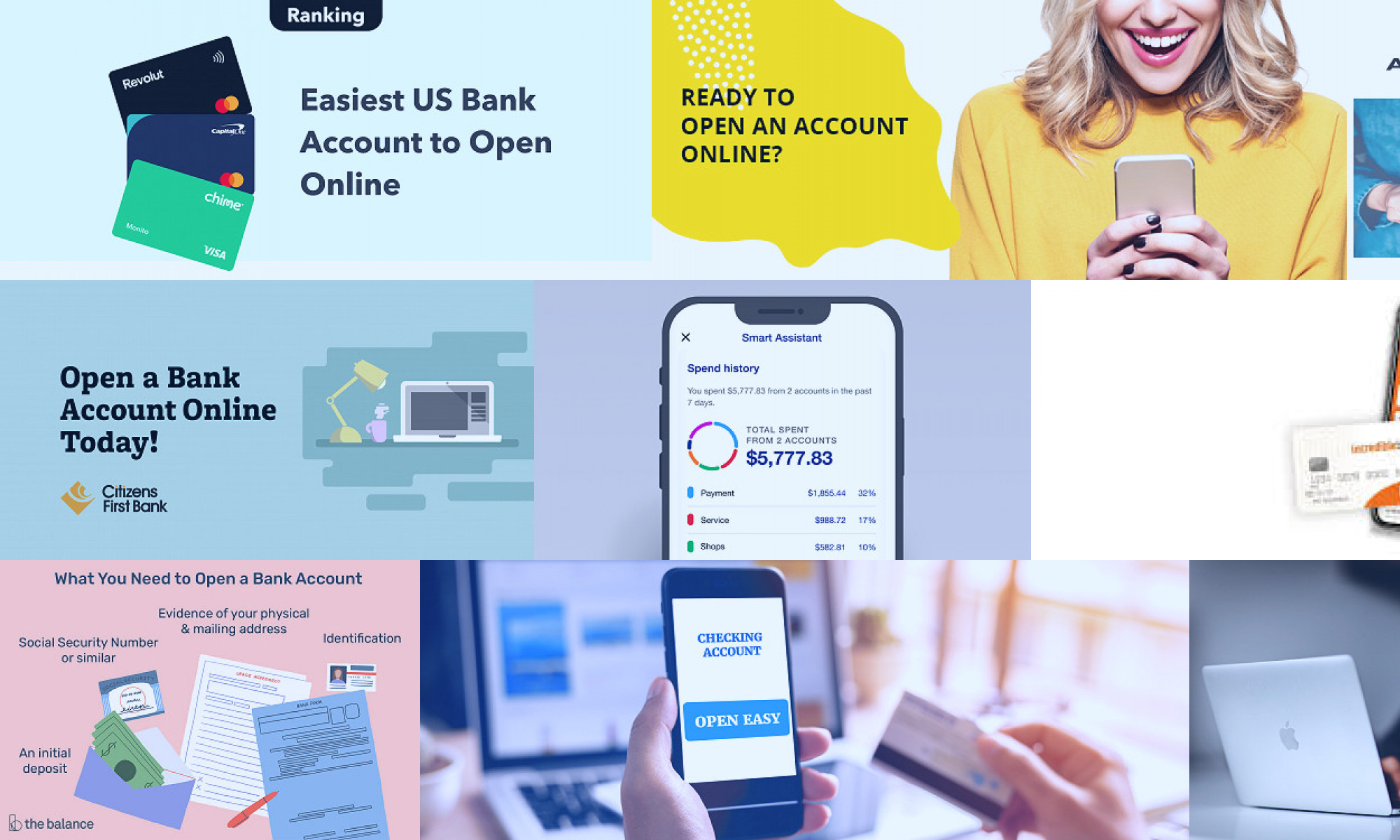 easy open checking account online