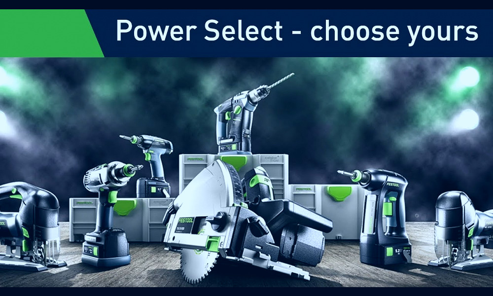 Festool PowerSelect: Cordless tools as you want them - YouTube