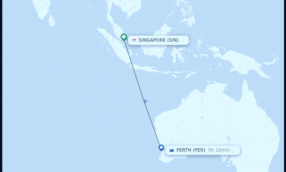 Direct (non-stop) flights from Singapore to Perth - schedules -  FlightsFrom.com