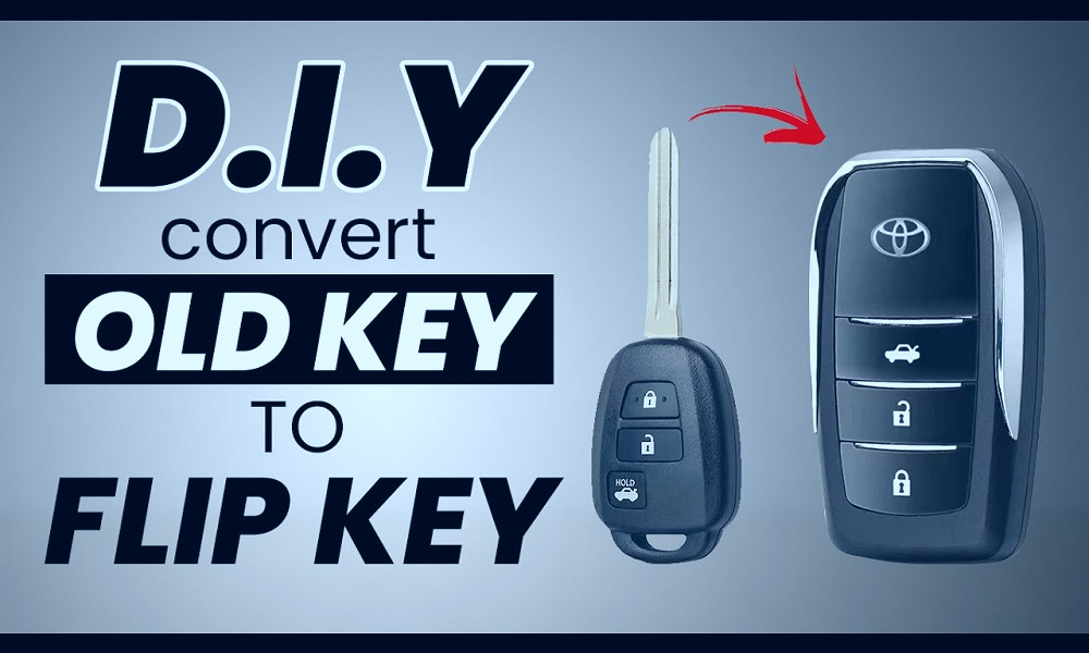 HOW TO CONVERT OLD KEY TO FLIP KEY FOR TOYOTA VIOS GEN 4 to 4.5 #diy -  YouTube