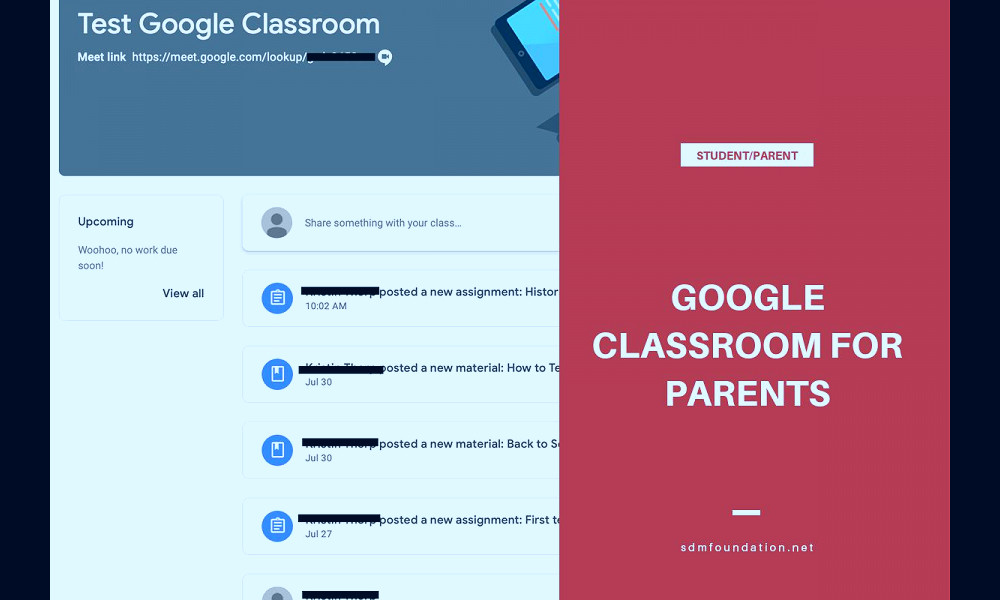 A Quick Guide to Google Classroom for Parents - SDM Foundation