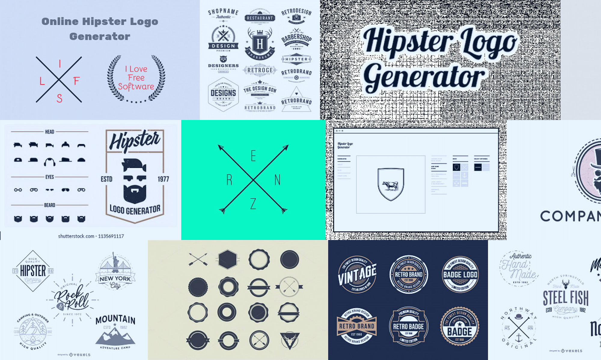 hipster logo generator