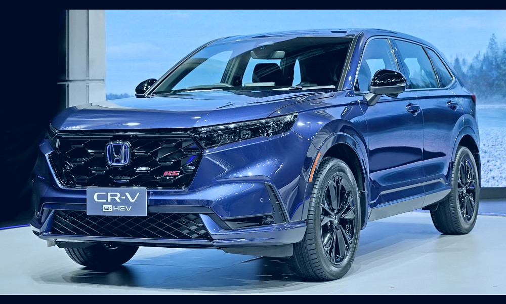 New 2023 Honda CR-V RS e:HEV | Reveal, Design & Features - YouTube