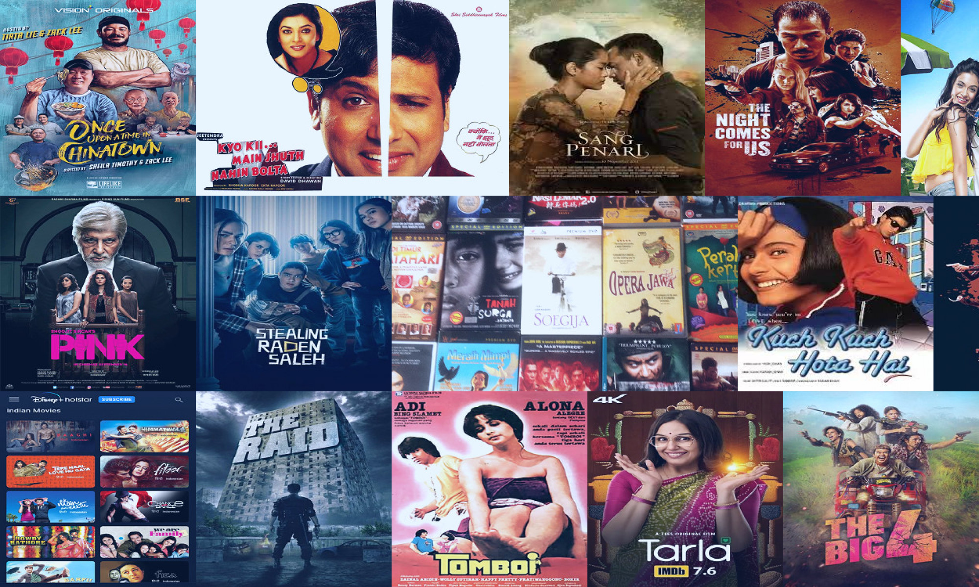 indonesian and bollywood movies online