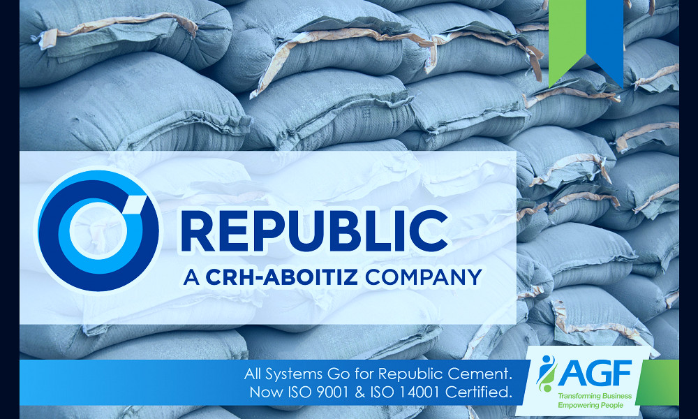 All Systems Go for Republic Cement. Now ISO 9001 & ISO 14001 Certified. -  AGF Consulting Group