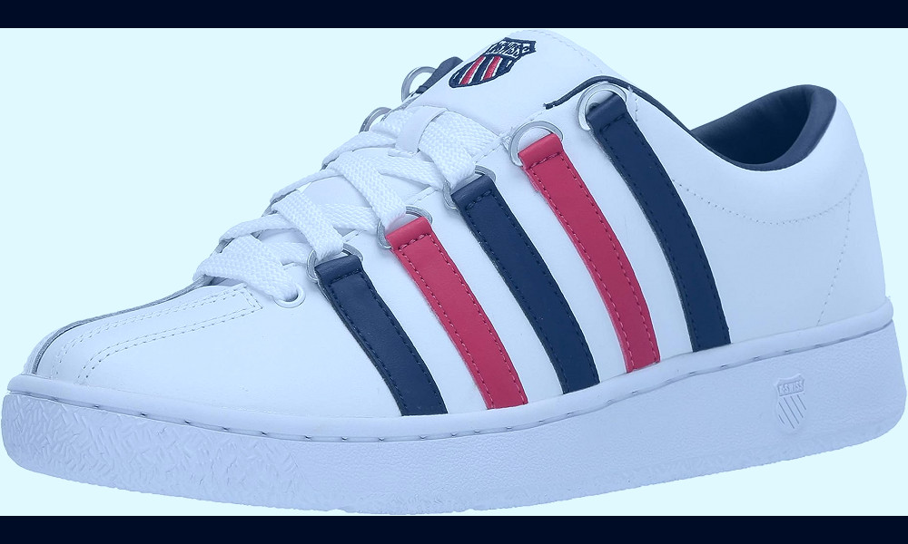 Amazon.com | K-Swiss mens Classic 2000 Sneaker,White/Red/Blue,10 M US |  Fashion Sneakers