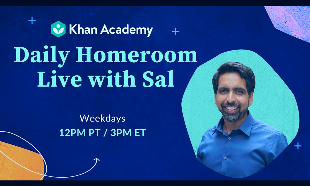 Ask me anything with Sal Khan: April 20 | Homeroom with Sal - YouTube
