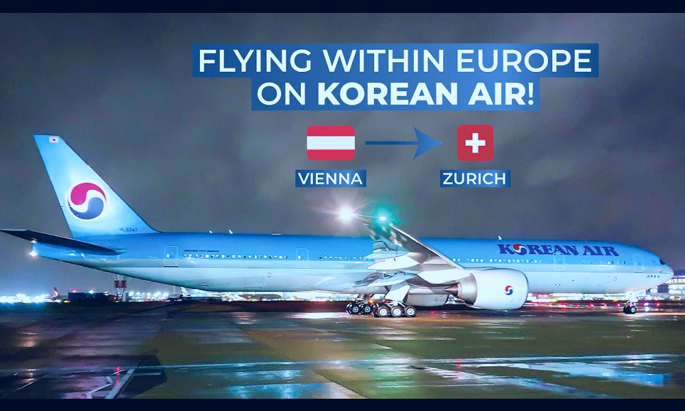 TRIPREPORT | Korean Air (ECONOMY) | Vienna - Zurich | Boeing 777-300ER -  YouTube