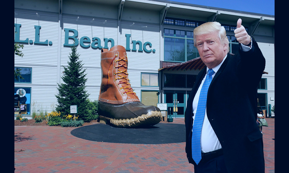 After L.L. Bean Boycott Controversy, Trump Tweets His Support for the  Company | Glamour