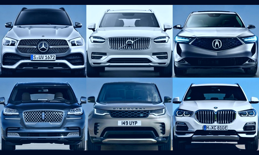 Top 10 Best 3-Row Luxury Midsize SUVs (2021) genesis gv80, audi q7,  mercedes gle, bmw x5, acura mdx. - YouTube