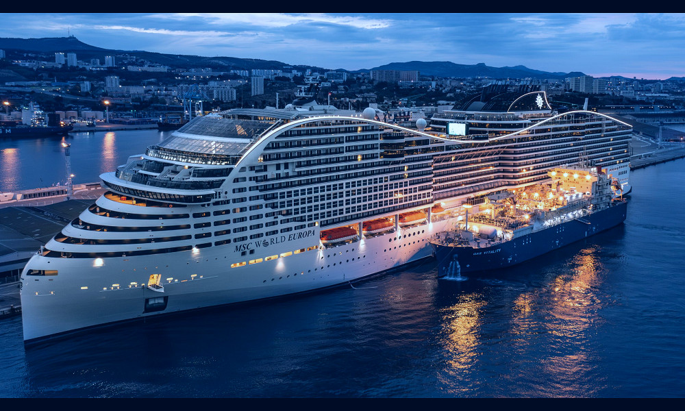 TotalEnergies Marine Fuels and The Cruise Division of MSC Group Complete  First LNG Bunkering Operation in Marseille for MSC Cruises' MSC World Europa