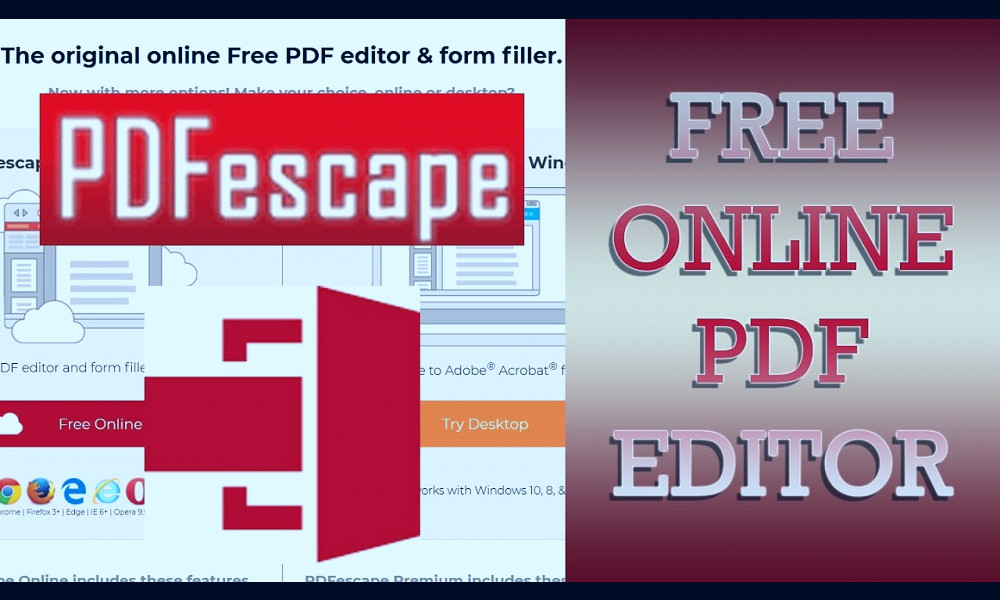 Free online PDF editor PDF Escape - How to edit pdf file - YouTube