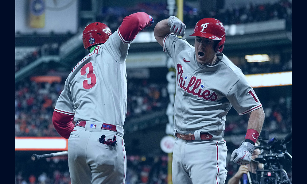 World Series: Philadelphia Phillies strike first in World Series, beat  Houston Astros in Game 1 extra innings thriller | CNN