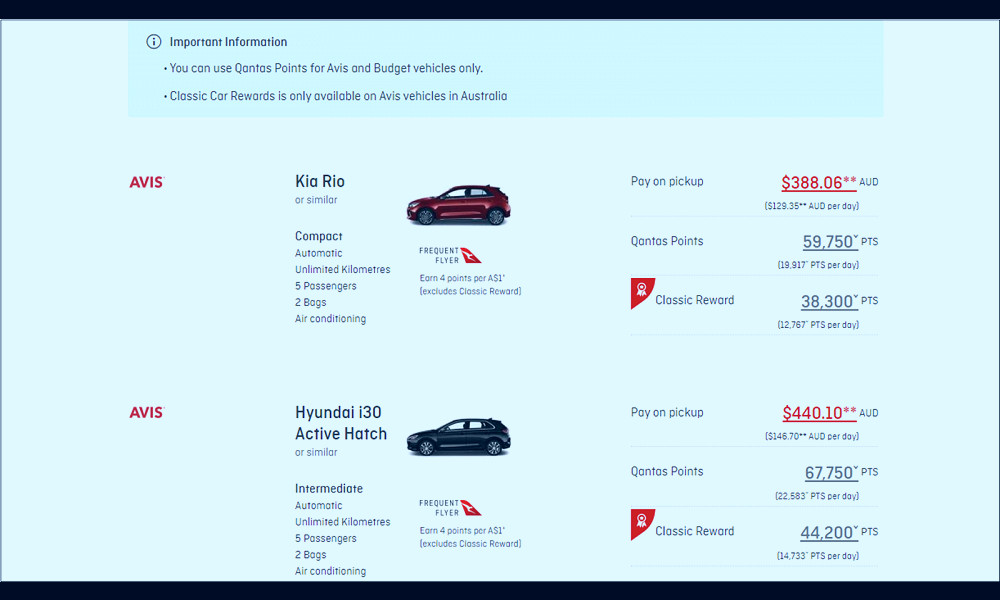 How to earn Qantas Points on car hire bookings - Point Hacks