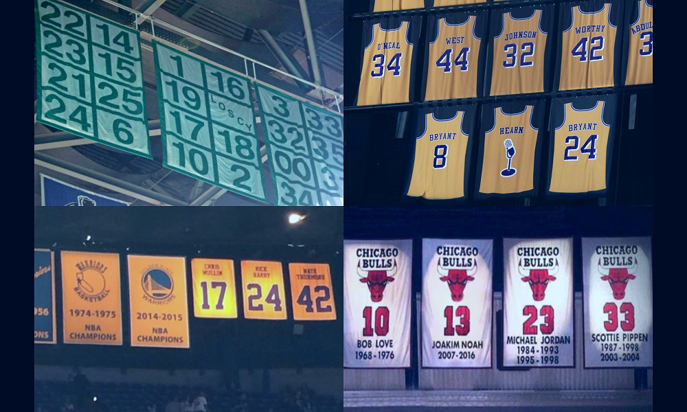 NBA jersey retirements: Kobe's two numbers, Jordan's jersey in Miami  without playing... and other curiosities | Marca
