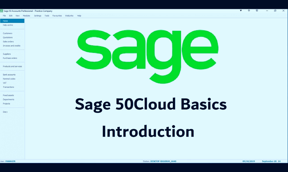 Sage 50 Cloud Tutorial - Lesson 1 - Introduction - YouTube