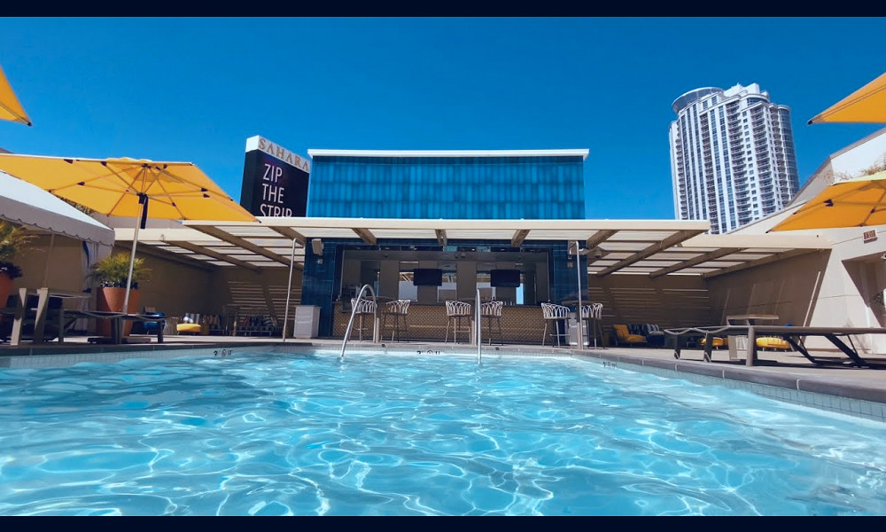 Sahara Las Vegas Rooftop Pools | Summer 2021 - YouTube
