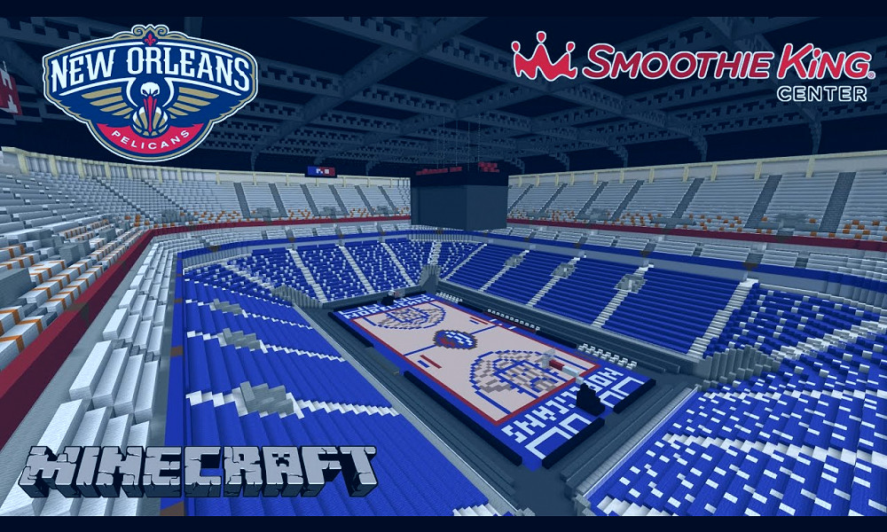 MINECRAFT / SMOOTHIE KING CENTER / THE HOME OF NEW ORLEANS PELICANS / NBA  ARENAS - YouTube