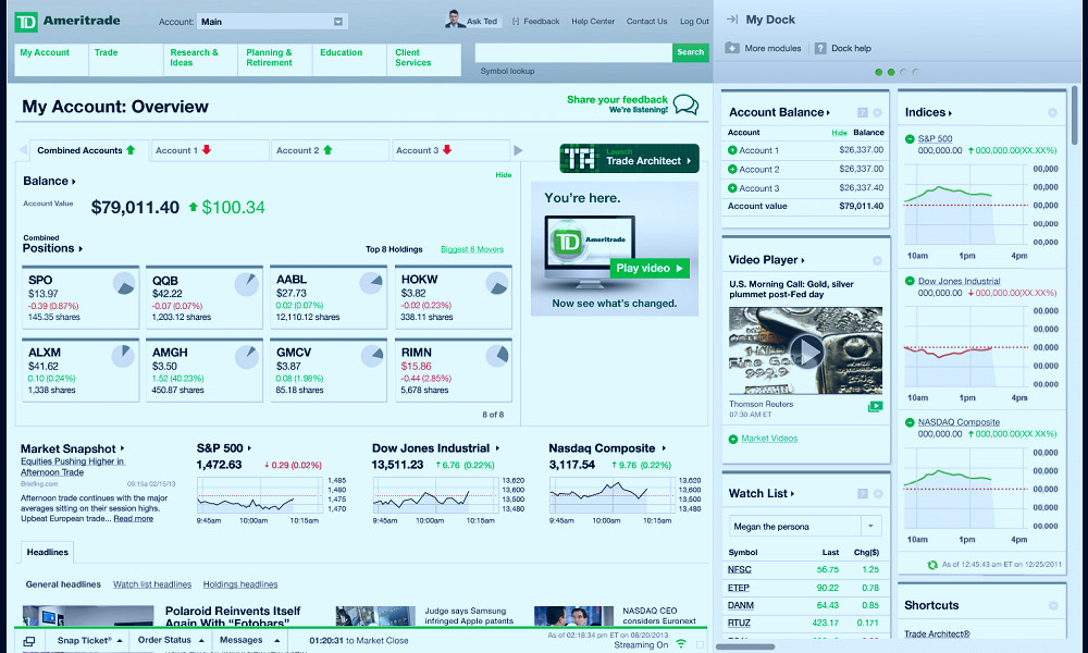 TD Ameritrade Launches Enhanced Web Experience for Retail Investors |  Business Wire