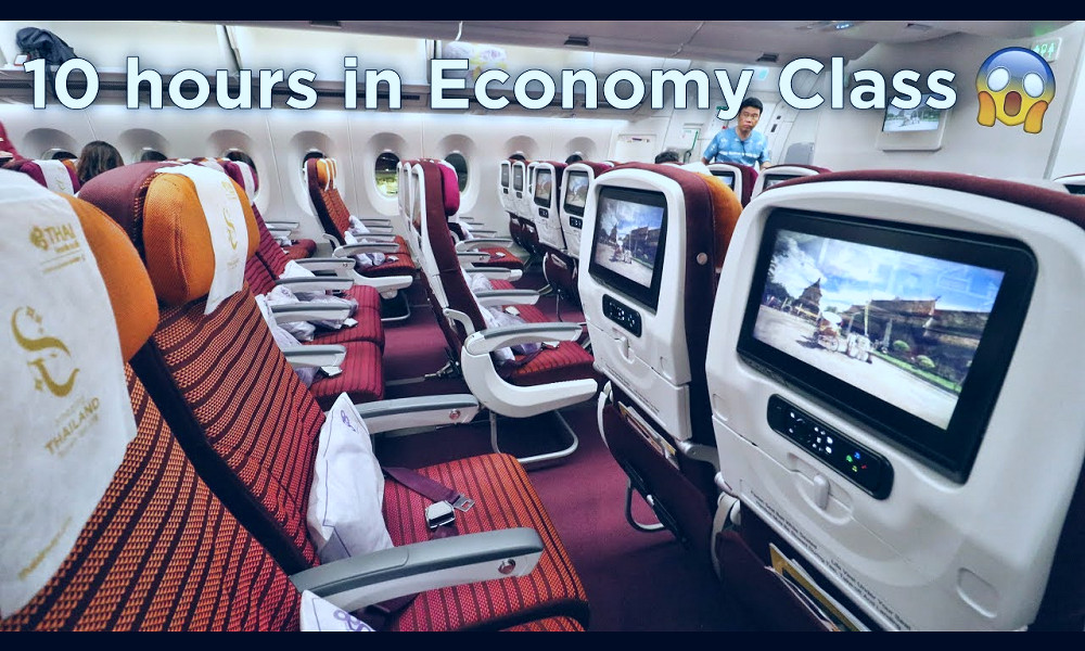 FIRST TIME FLYING THAI AIRWAYS ECONOMY CLASS | Airbus A350 Tokyo - Bangkok  - Singapore - YouTube