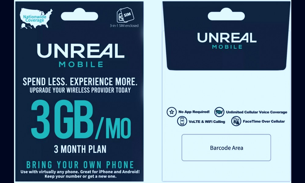 UNREAL Mobile Sim Kit w/ 3-Month Unlimited Plan Only $15 on Target.com  (Regularly $45)