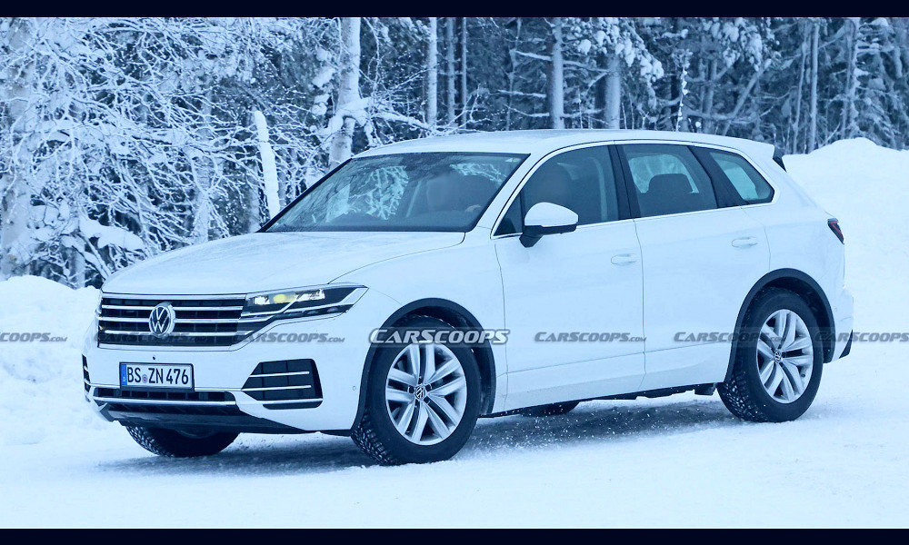 Cleverly Disguised 2025 Volkswagen Touareg Is Hiding In Plain Sight |  Carscoops