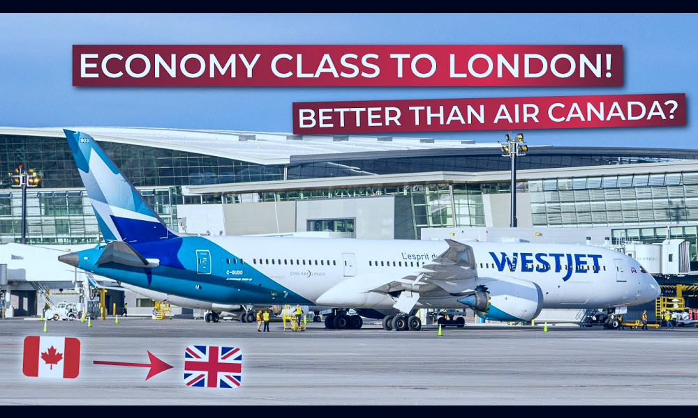 BRUTALLY HONEST | Trans-Atlantic Economy Class on WESTJET's Boeing 787-9 to  London Gatwick! - YouTube