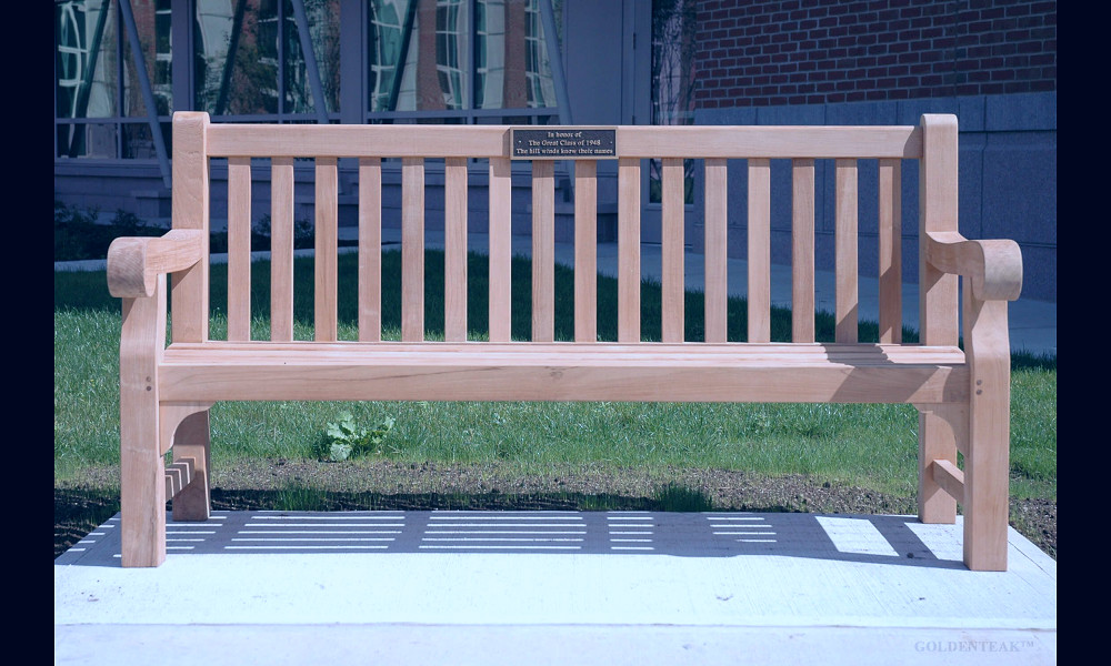 Teak Hyde Park bench 6ft. |Teak Garden & Patio Furniture - Goldenteak