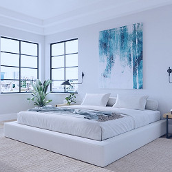 ULTRA by Softframe®: Modern Platform Bed Frame Plush - Etsy Denmark