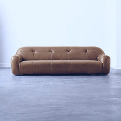 Brace Leather Tufted Sofa + Reviews | CB2