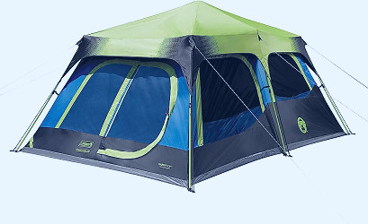 Amazon.com : Coleman Camping Tent with Instant Setup, 4/6/8/10 Person  Weatherproof Tent with Integrated Rainfly, Double-Thick Fabric, and  Included Carry Bag, Sets Up in 60 Seconds : Sports & Outdoors
