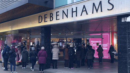 Lockdown's end sparks rush for bargains as collapsed Debenhams reopens its  doors | Business News | Sky News