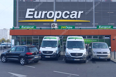 Europcar is a car rental company owned by Eurazeo. Europcar today operates  a fleet of over 200,000 vehicles at 2,825 locations in 143 different  countries – Stock Editorial Photo © S_Kohl #57023927