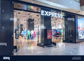 Houston, Texas, USA - February 25, 2022: Express store in a shopping mall  Stock Photo - Alamy