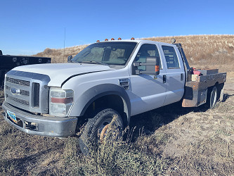 2008 Ford F550 Super Duty 4X4 Crew Cab Flatbed (INOPERABLE) BigIron Auctions