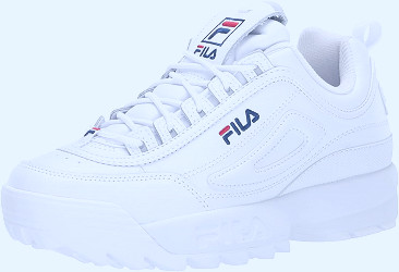 Amazon.com | Fila Men's Disruptor II No-Sew Sneakers White/Navy/Red 7.5 |  Fashion Sneakers