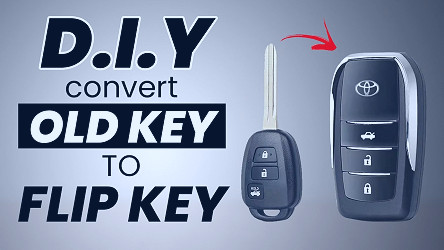HOW TO CONVERT OLD KEY TO FLIP KEY FOR TOYOTA VIOS GEN 4 to 4.5 #diy -  YouTube