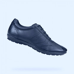 Geox® MO SYMBOL: Men's Black Leather Shoes | Geox® Online