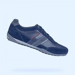 Geox® WELLS: Men's Navy blue Low Top Sneakers | Geox® Store